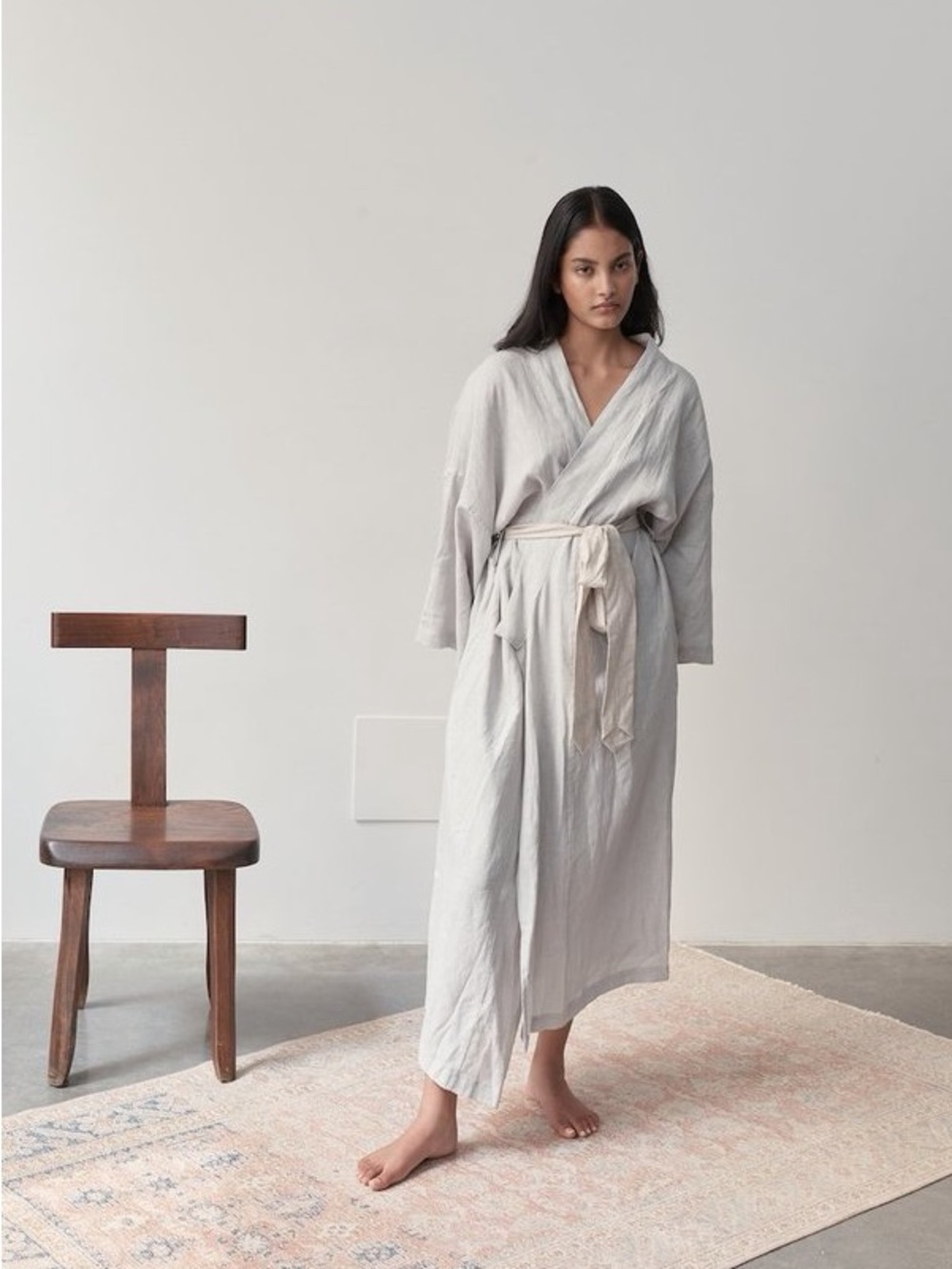 Deiji Studios - The 02 Full Length Robe in Cloud Blue